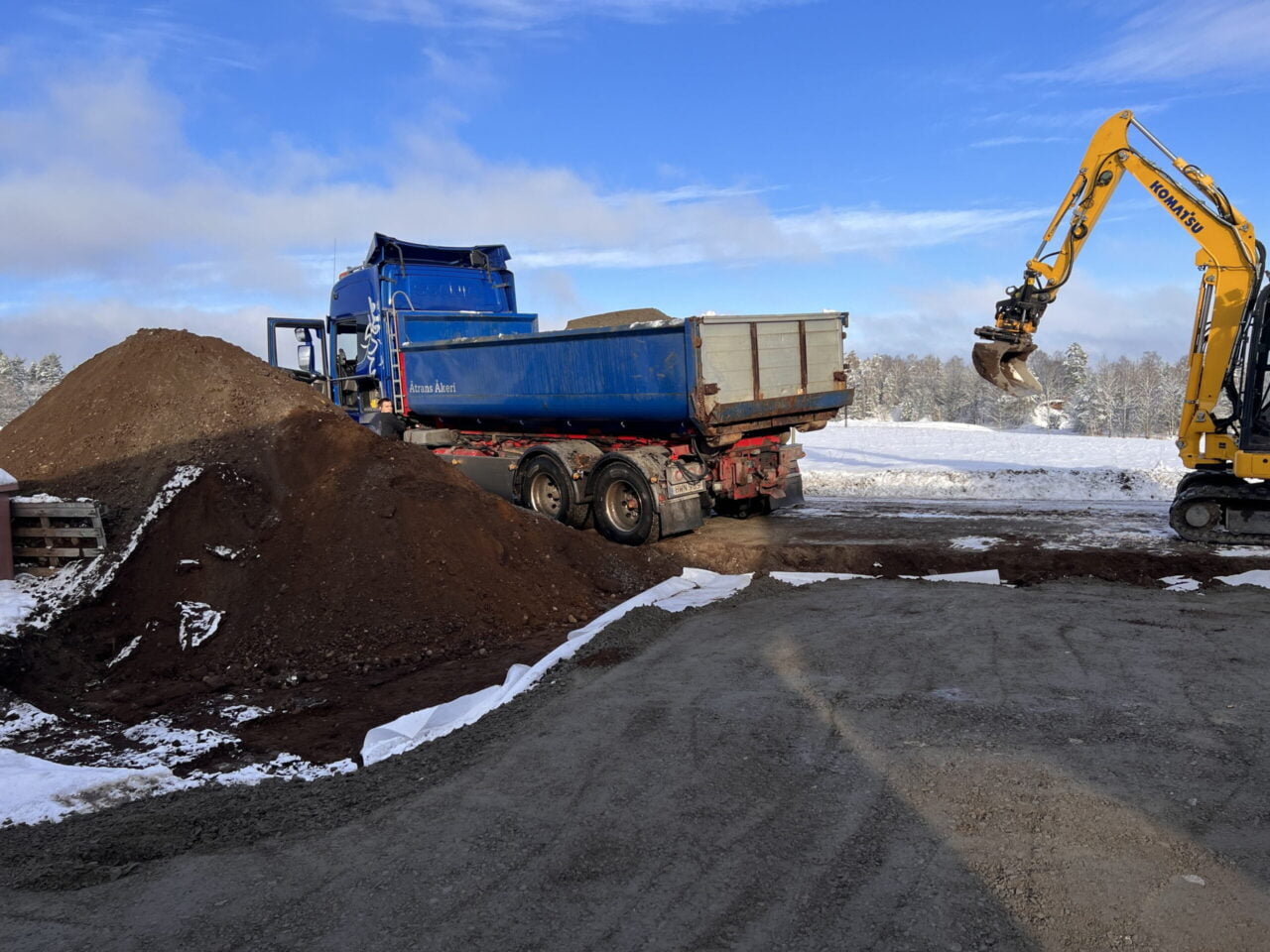 markförberedelse inför markarbete